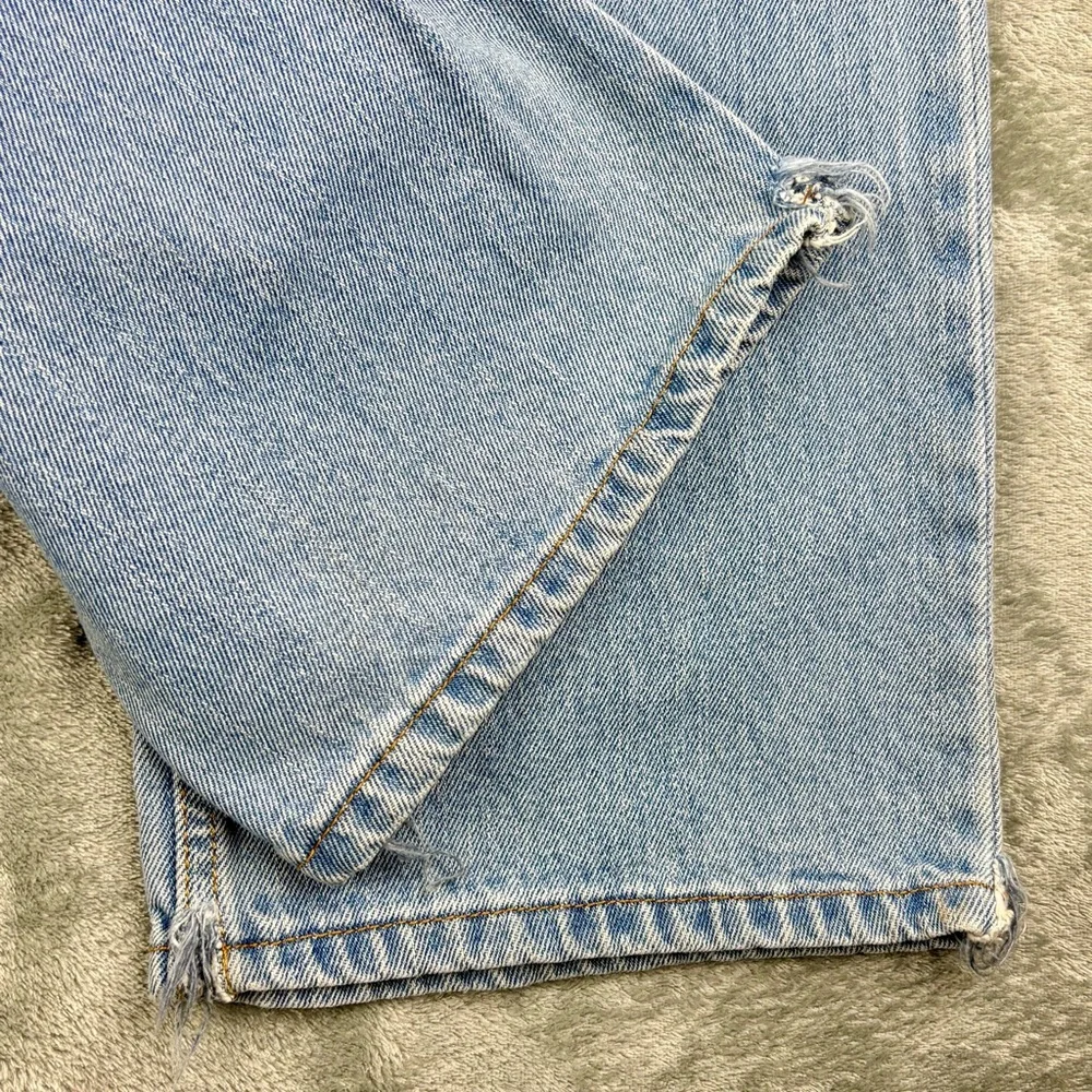 Levi's 505 Jeans Mens 36x34‎ Blue Light Wash Y2K Vintage Denim Regular Straight